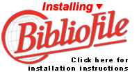 Installing BiblioFile software